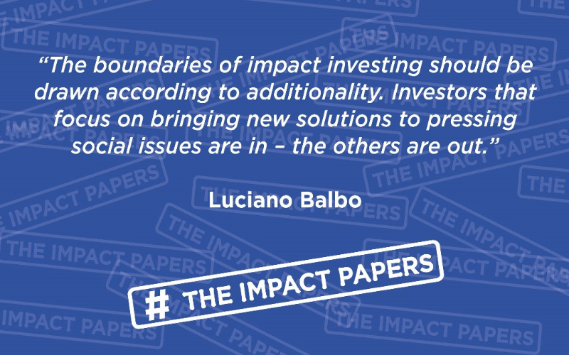 Luciano Balbo inaugura la serie di articoli “Impact Papers” su Pioneers Post